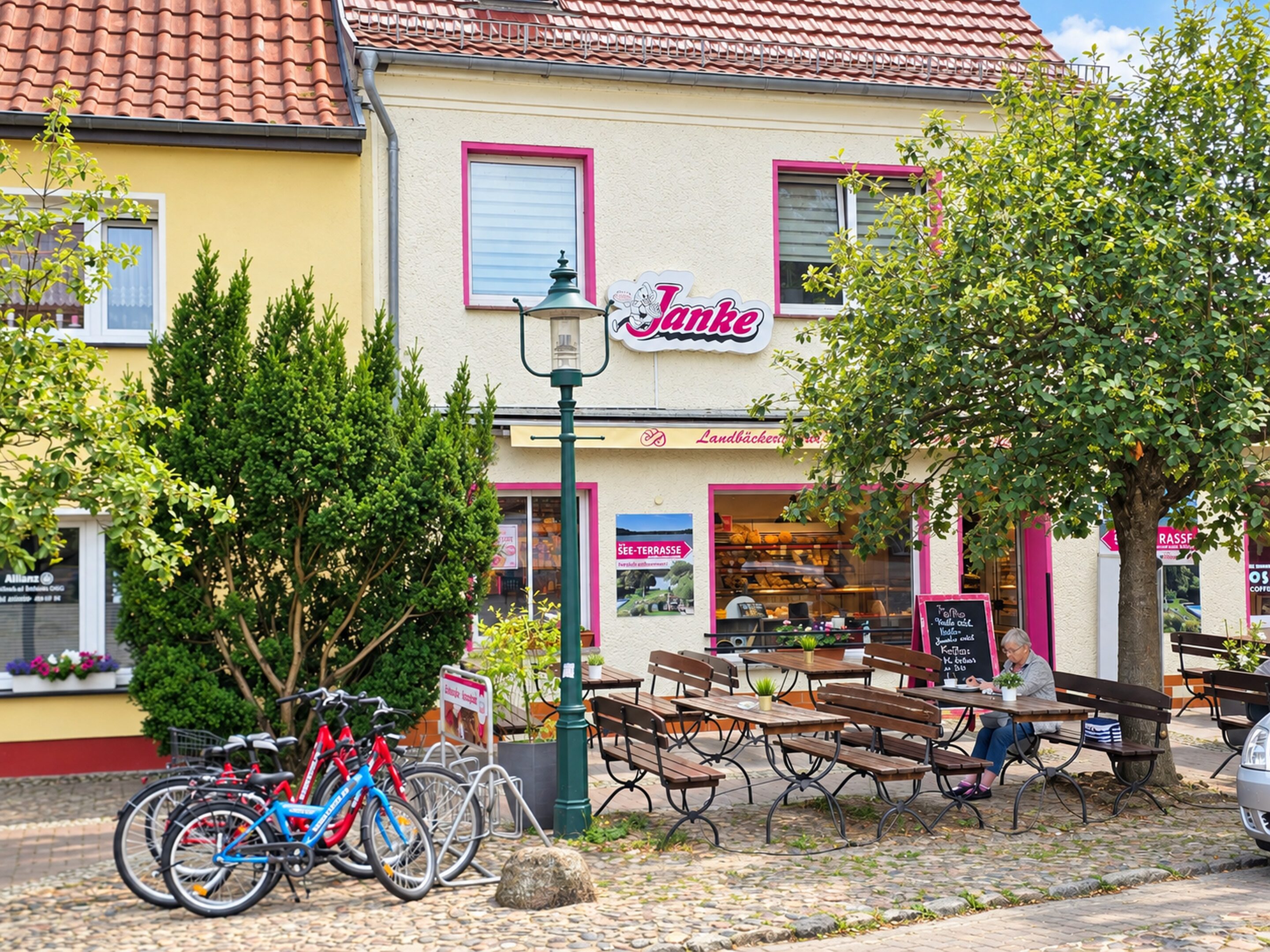 Haus am Seeufer Umgebung Bäckerei Jahnke